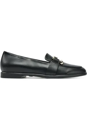 Furla Sko, Dame, Sort, 40 EU, Læder, Sort Læder Slip-On Flade Sko