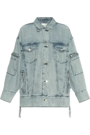 Gestuz Jakke, Dame, Blå, L, Denim, Denim jakke