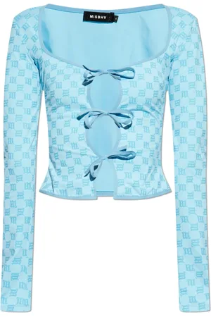 MISBHV Bluser & Skjorter, Dame, Blå, S, Monogram top