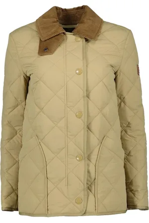 Burberry Jakke, Dame, , XS, Læder, Quiltet Ribbet Krave Jakke