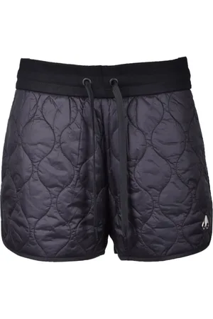 Moose Knuckles Shorts, Dame, Sort, M, Uld, Nylon Shorts til stilfulde outfits