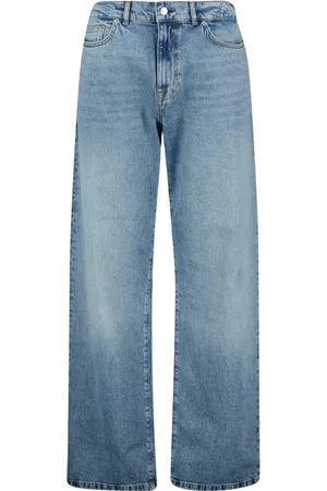 IRO Jeans, Herre, Blå, W31, Bomuld, Blå Brede Jeans Doina