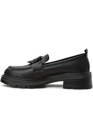 CESARE GASPARI Sko, Dame, Sort, 38 EU, Læder, Platform Loafers Sari - Sort
