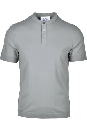 ALPHA STUDIO Top, Herre, Grå, 2XL, Bomuld, Bomuld Elastan T-shirt