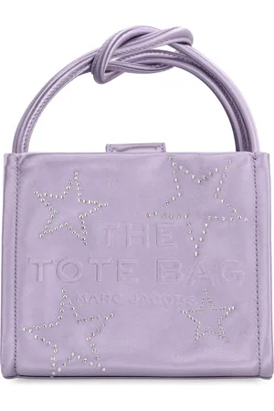 Marc Jacobs Taske, Dame, Lilla, ONE SIZE, Uld, Mini Tote Taske med Rhinestone Detalje