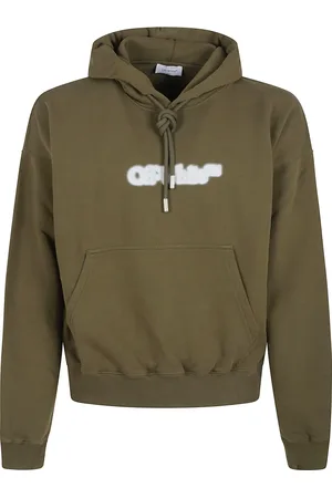 OFF-WHITE Sweathshirts & Hoodies, Herre, Grøn, M, Pil Skate Hoodie Spray
