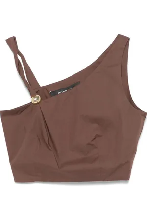 FEDERICA TOSI Top, Dame, Brun, XS, Brun Top med Stil