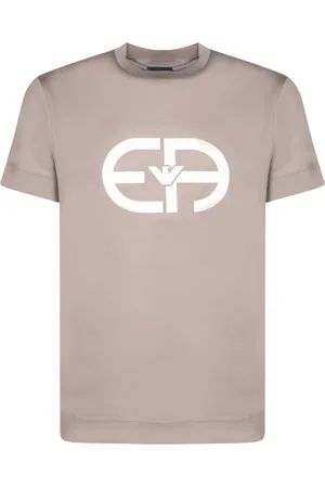 Emporio Armani Top, Herre, , S, Bomuld, Kortærmet bomuldsblandet T-shirt