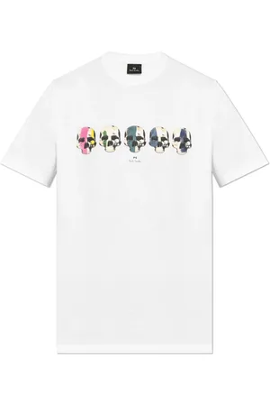 Paul Smith Top, Herre, Hvid, XL, Bomuld, Trykt T-shirt