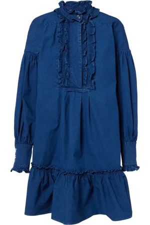 VALENTINO GARAVANI Kjole, Dame, Blå, S, Elegant Sort Kjole 6B3Da02S94B558