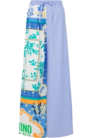 Moschino Bukser, Dame, Flerfarvet, XS, Uld, Stilfulde Jeansbukser