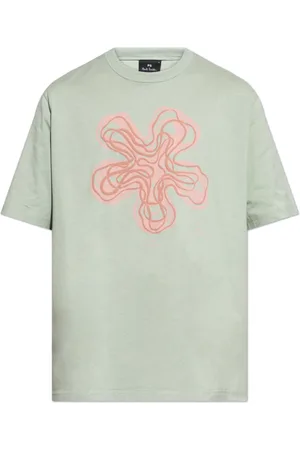 Paul Smith Top, Herre, Grøn, 2XL, Bomuld, T-shirt med tryk