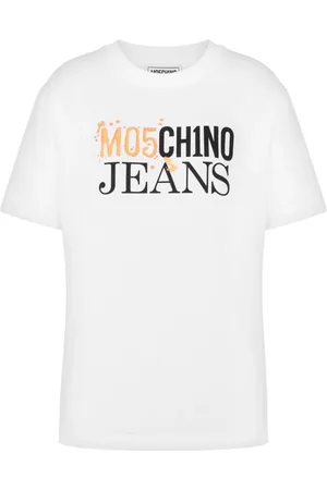 Moschino Top, Dame, Hvid, S, Uld, Stilfulde T-shirts og Polos Kollektion