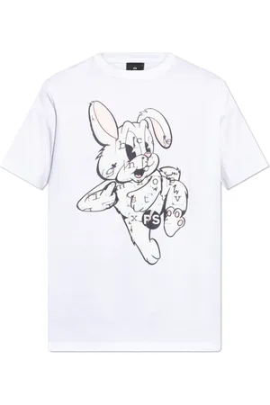 Paul Smith Top, Herre, Hvid, L, Bomuld, T-shirt med tryk