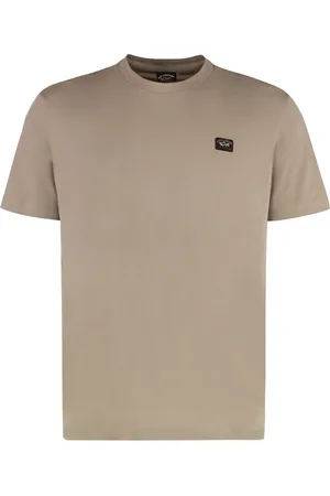 Paul & Shark Top, Herre, , 3XL, Bomuld, Ribbet crew-neck bomuld T-shirt