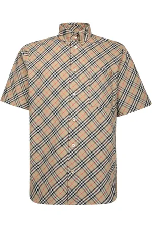 Burberry Skjorte, Herre, , M, Bomuld, Ternede kortærmet casual skjorte