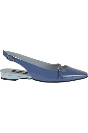 Carel Sko, Dame, Blå, 37 1/2 EU, Læder, Ninon Læder Ballerina Slingback Sko