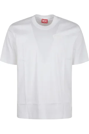 Diesel Top, Herre, Hvid, L, Uld, Stilfulde T-shirts til Mænd og Kvinder