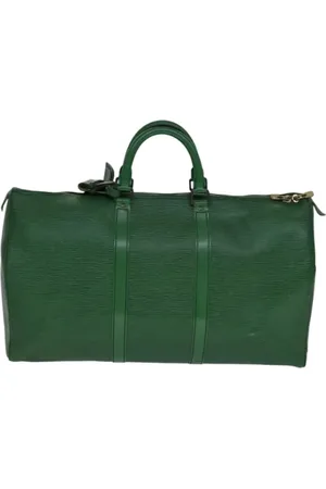 LOUIS VUITTON Pre-owned, Dame, Grøn, ONE SIZE, Tyl, Pre-owned Laeder rejsetasker
