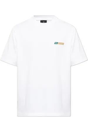 Paul Smith Top, Herre, Hvid, XL, Bomuld, T-shirt med trykt logo