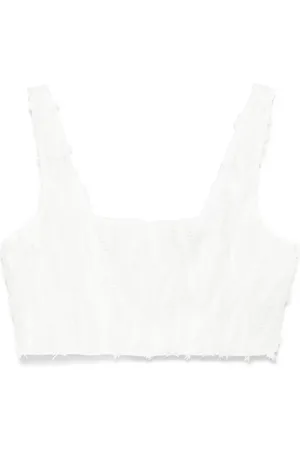 FEDERICA TOSI Top, Dame, Hvid, S, Hvid Top med Unik Stil