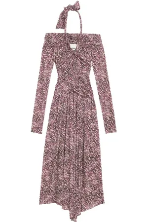 Isabel Marant Kjole, Dame, Flerfarvet, 2XS, Elegant Kjole Samling