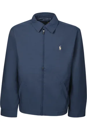 Ralph Lauren Jakke, Herre, Blå, XL, Bomuld, Blå Bomuld Biswing Jakke