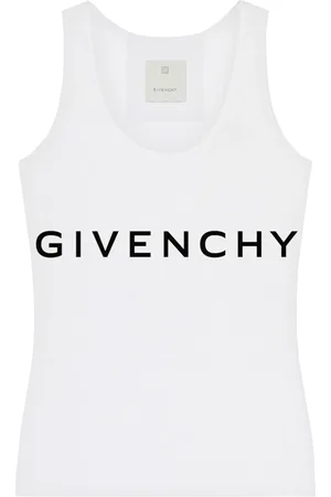 Givenchy Top, Dame, Hvid, XS, Bomuld, Archetype Print Rund Hals Skjorte