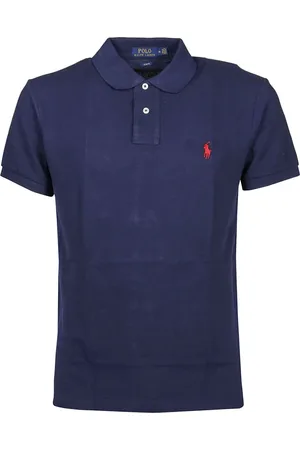 Ralph Lauren Top, Herre, Blå, M, Kortærmet poloshirt