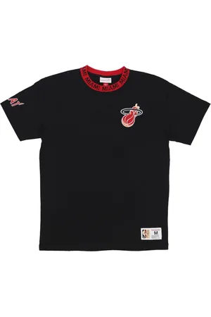 Mitchell & Ness Top, Herre, Sort, M, Bomuld, Miami Heat Vintage Logo T-Shirt