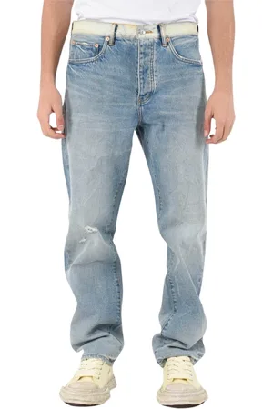 Purple Brand Jeans, Herre, Blå, W36, Denim, Straight Leg Denim Jeans