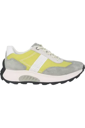 Gabor Sko, Dame, Flerfarvet, 43 EU, Uld, Gul rullende sneaker til kvinder