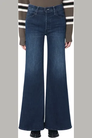 Mother Jeans, Dame, Blå, W28, Flared Jeans The Dodger Sneak