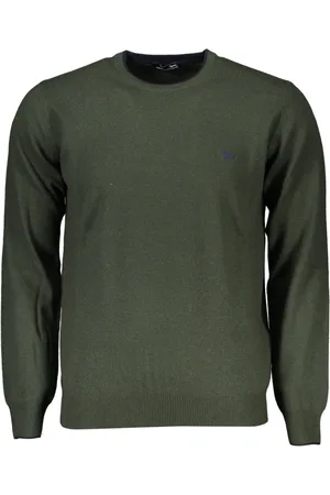 HARMONT&BLAINE Strik, Herre, Grøn, XL, Grøn Herre Sweater V-Hals