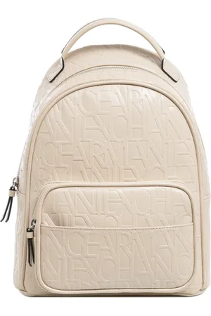 Armani Exchange Taske, Dame, , ONE SIZE, Polyester, Logo Mønster Lynlås Rygsæk med Lommer