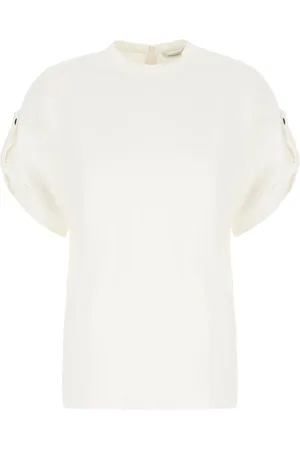 Salvatore Ferragamo Top, Dame, Hvid, XS, Uld, Stilfuld TOP til modeelskere