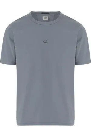 C.P. Company Top, Herre, Grå, S, Bomuld, Bomuld Jersey Crew Neck T-shirt