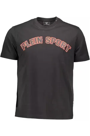 Philipp Plein Top, Herre, Sort, L, Bomuld, Sort Elegant T-shirt med Unik Stil