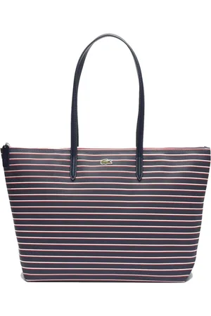 Lacoste Taske, Dame, Flerfarvet, ONE SIZE, Polyester, Stribet Indkøbstaske