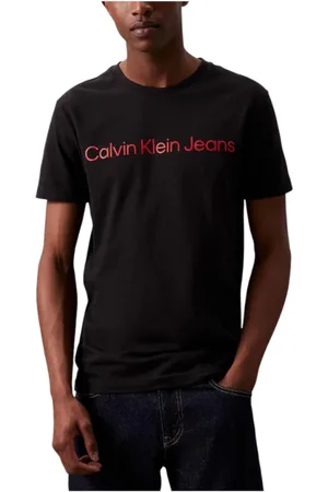Calvin Klein Top, Herre, Sort, S, Bomuld, bomuldst-shirt Klassisk rund hals