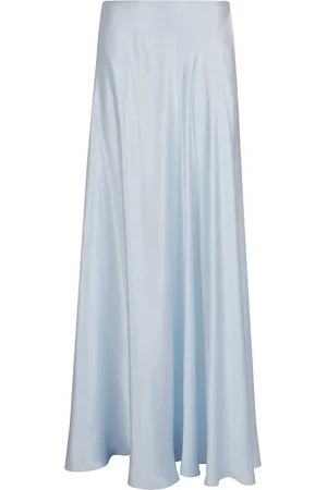 ERMANNO SCERVINO Nederdel, Dame, Blå, XS, Elegant Maxi Nederdel til Kvinder
