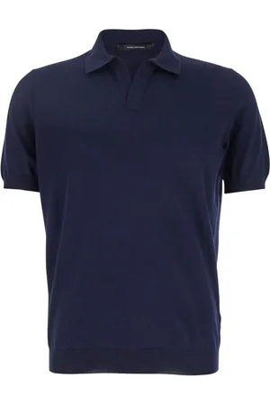 TAGLIATORE Top, Herre, Blå, L, Bomuld, T-shirts og Polos