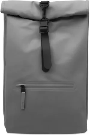 Rains Taske, unisex, Grå, ONE SIZE, Uld, Vandtæt Rolltop Rygsæk Grå-Mochilas