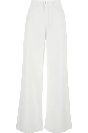Icon Denim Jeans, Dame, Hvid, W25, Bomuld, Hvid Bomuld Kvinder Jeans med Logo