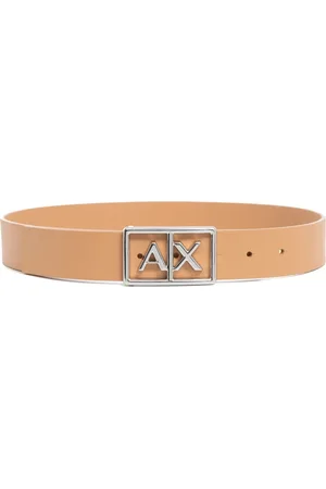 Armani Exchange Tilbehør, Dame, , 75 CM, Læder, Enkel Vendbar Bælte med Spænde Lukning