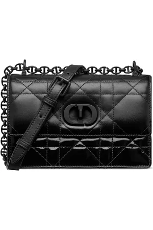 Dior Taske, Dame, Sort, ONE SIZE, Uld, Caro Patent Skuldertaske