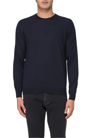 DRUMOHR Strik, Herre, Blå, 2XL, Blå Sweaters