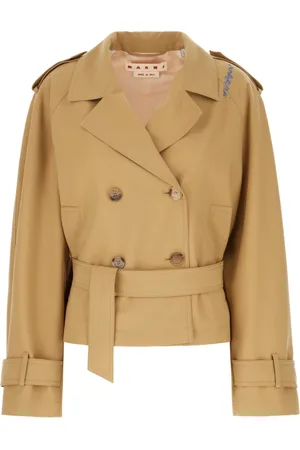 Marni Frakke, Dame, , S, Uld, Stilfuld Trench Coat til Mænd
