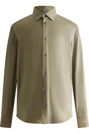 Fusalp Skjorte, Herre, Grøn, 2XL, Bomuld, Lars Langærmet Skjorte