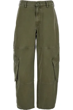 Frame Jeans, Dame, Grøn, W27, Bomuld, Grøn Bubble Cargo Jeans Kvinde